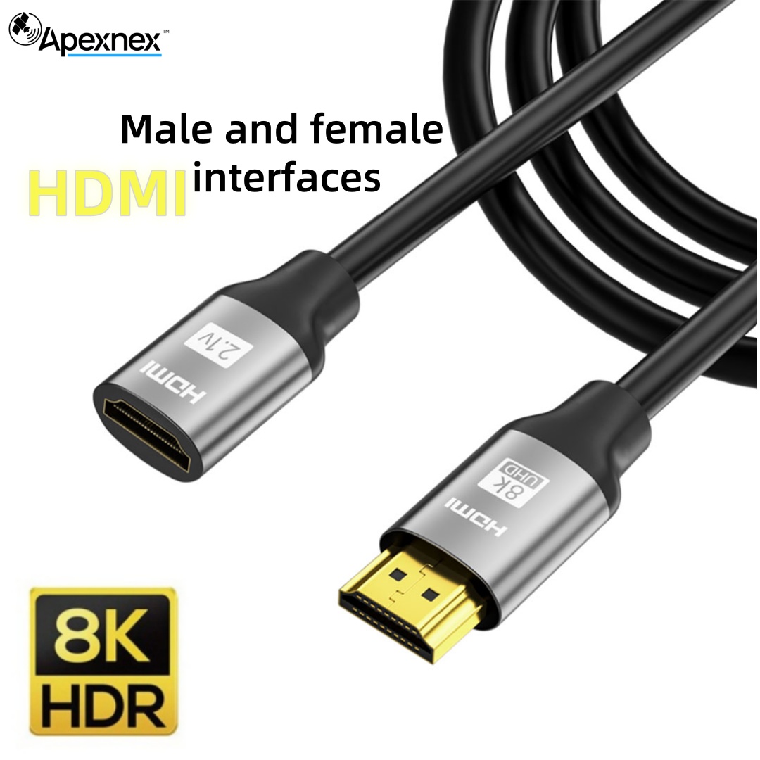 Hdmi Cable 2.1 - 8K 60Hz Extension Cable 4K@120Hz High