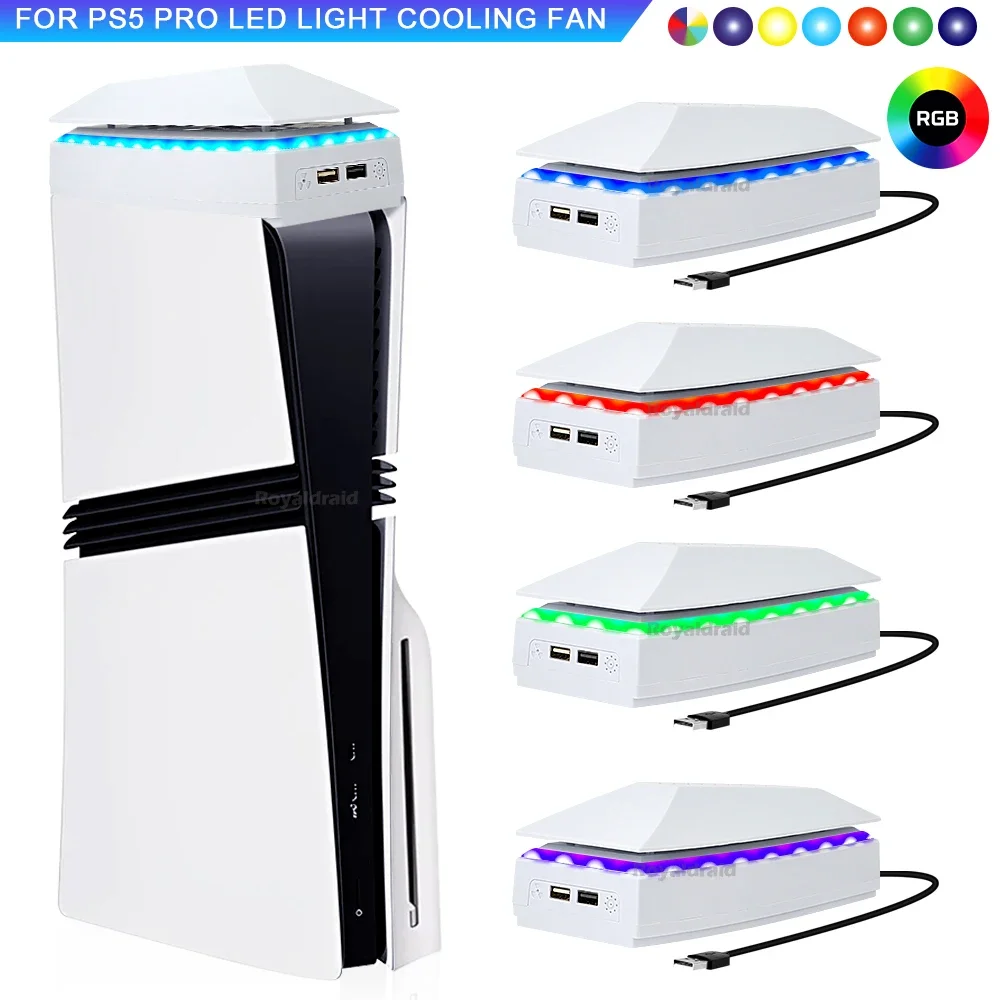 Gaming Console Stand - Top Cooling Fan for PS5 PRO