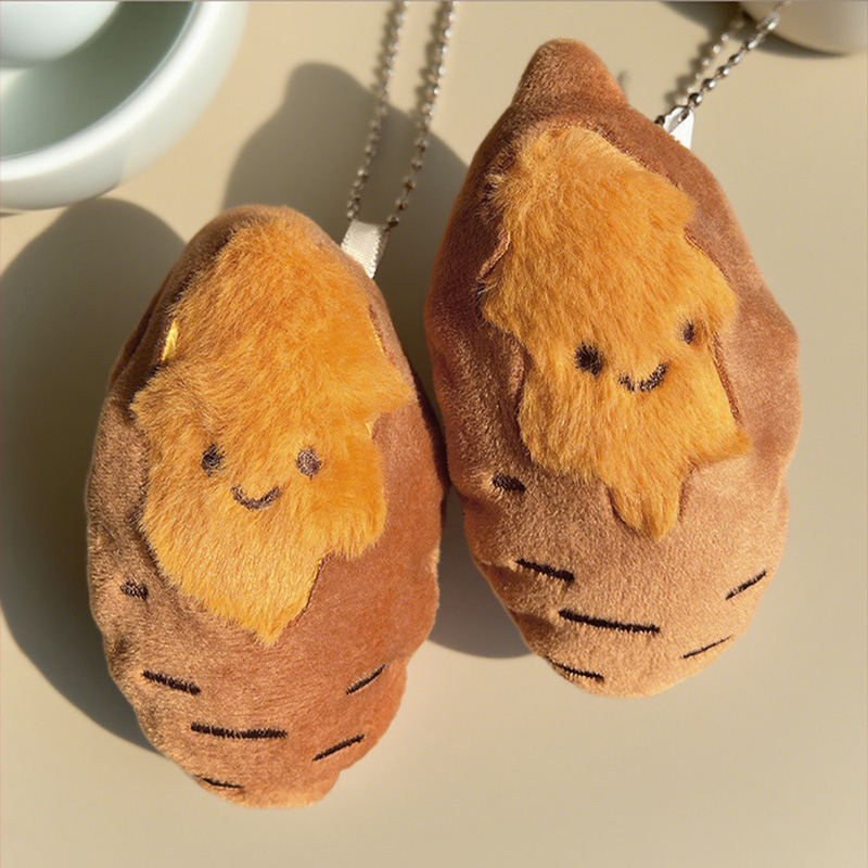 Gaming Console Keychain - Sweet Potato Plush Keychain Skin-Friendly Plush