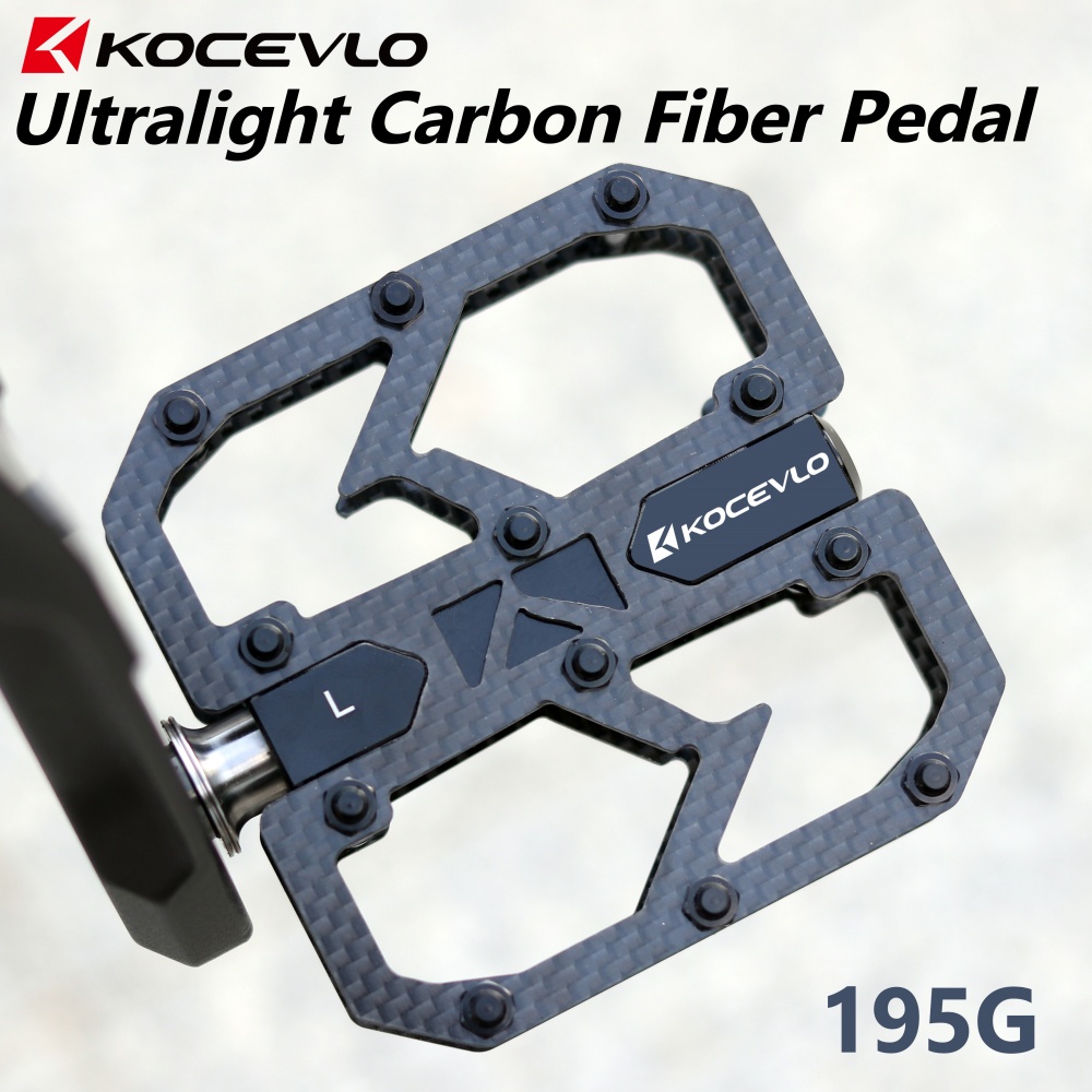 Racing Pedal Set - KOCEVLO Carbon Fiber Pedal Ultralight 195g