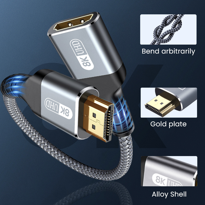 8K HDMI Extension Cable HDMI 2 - Hdmi Cable 2.1 review and price