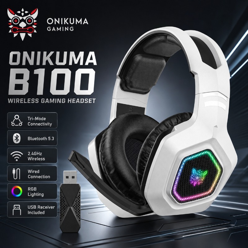 ONIKUMA B100 Wireless Gaming H - Gaming Console Apple review and price