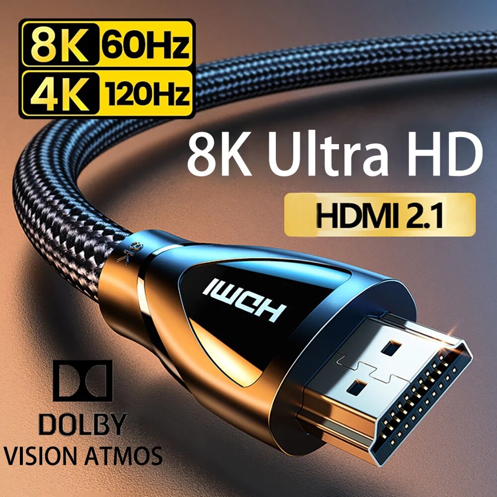 HDMI-Compatible 2.1 Cable Ultr - Hdmi Cable 2.1 review and price