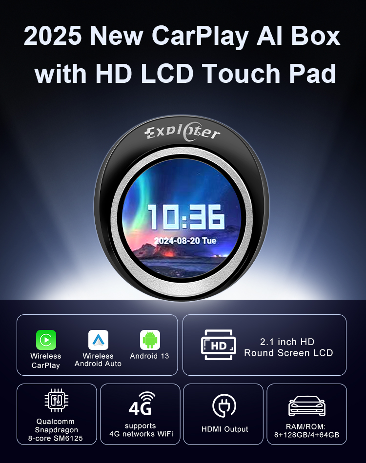 EXPLOTER ApplePie Touch CarPla - Hdmi Cable 2.1 review and price