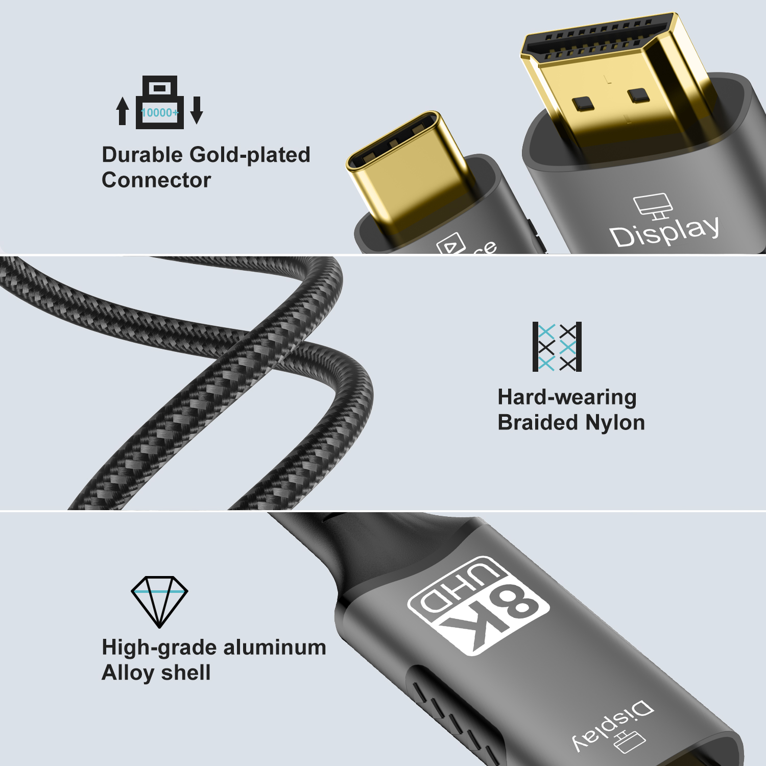 8K Type C to HDMI 2.1 Cable 32 - Hdmi Cable 2.1 review and price