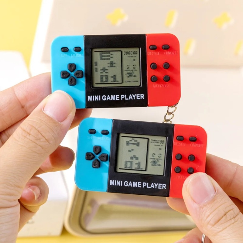 Retro Classic Tetris Game Hand - Gaming Console Keychain review and price