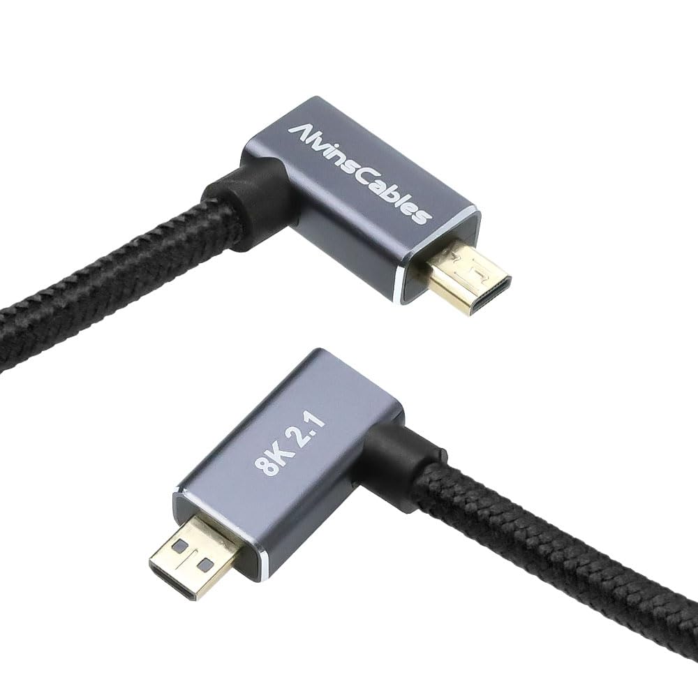 Alvin's Cables Right Angle Mic - Hdmi Cable 2.1 review and price