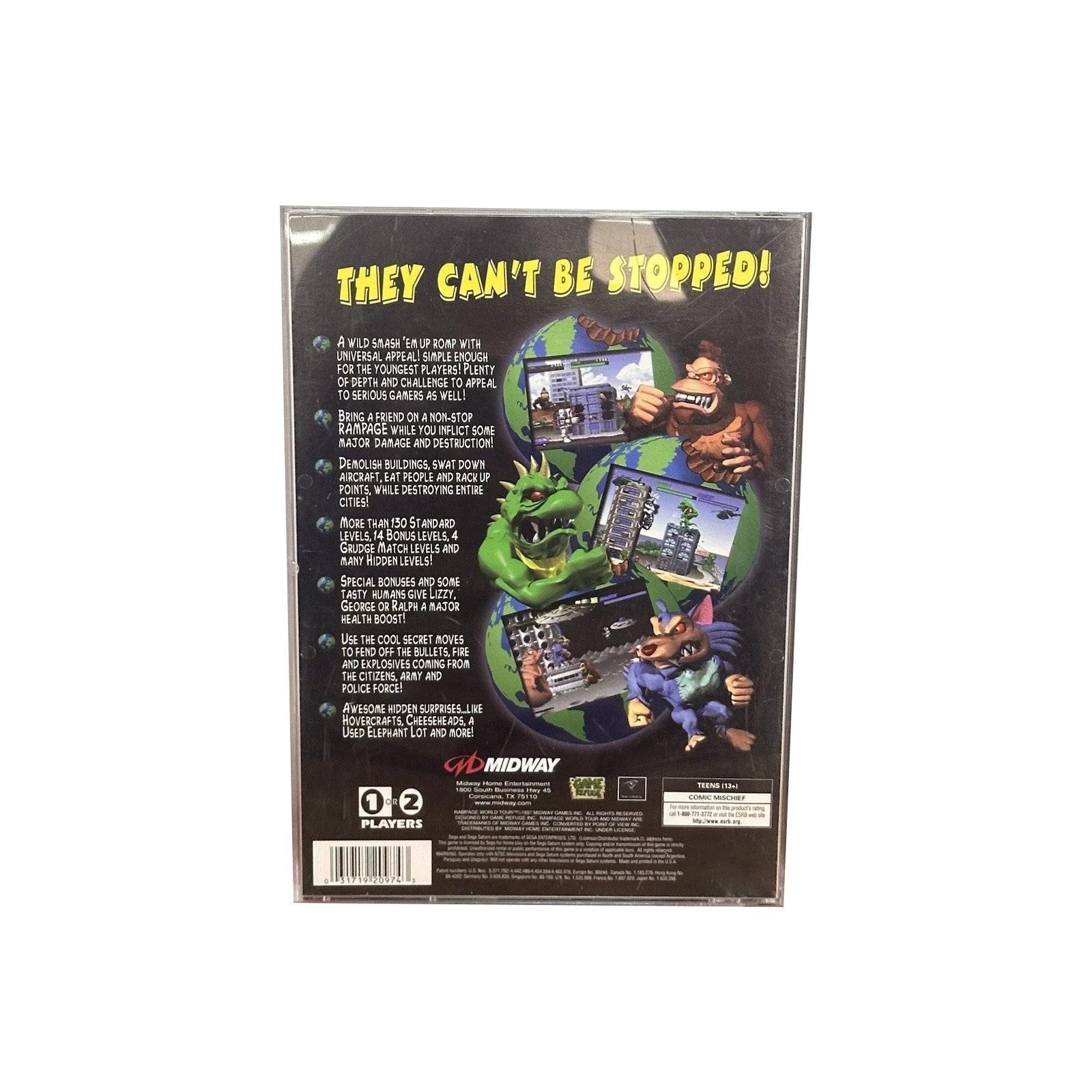 Saturn Copy Disc Game rampage  - Gaming Console Retro review and price