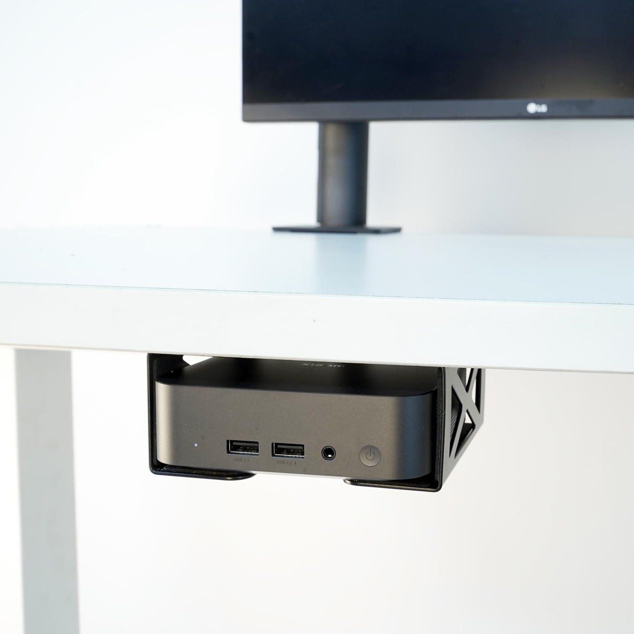 Under Desk Laptop/Mini PC Stor - Gaming Console Stand review and price