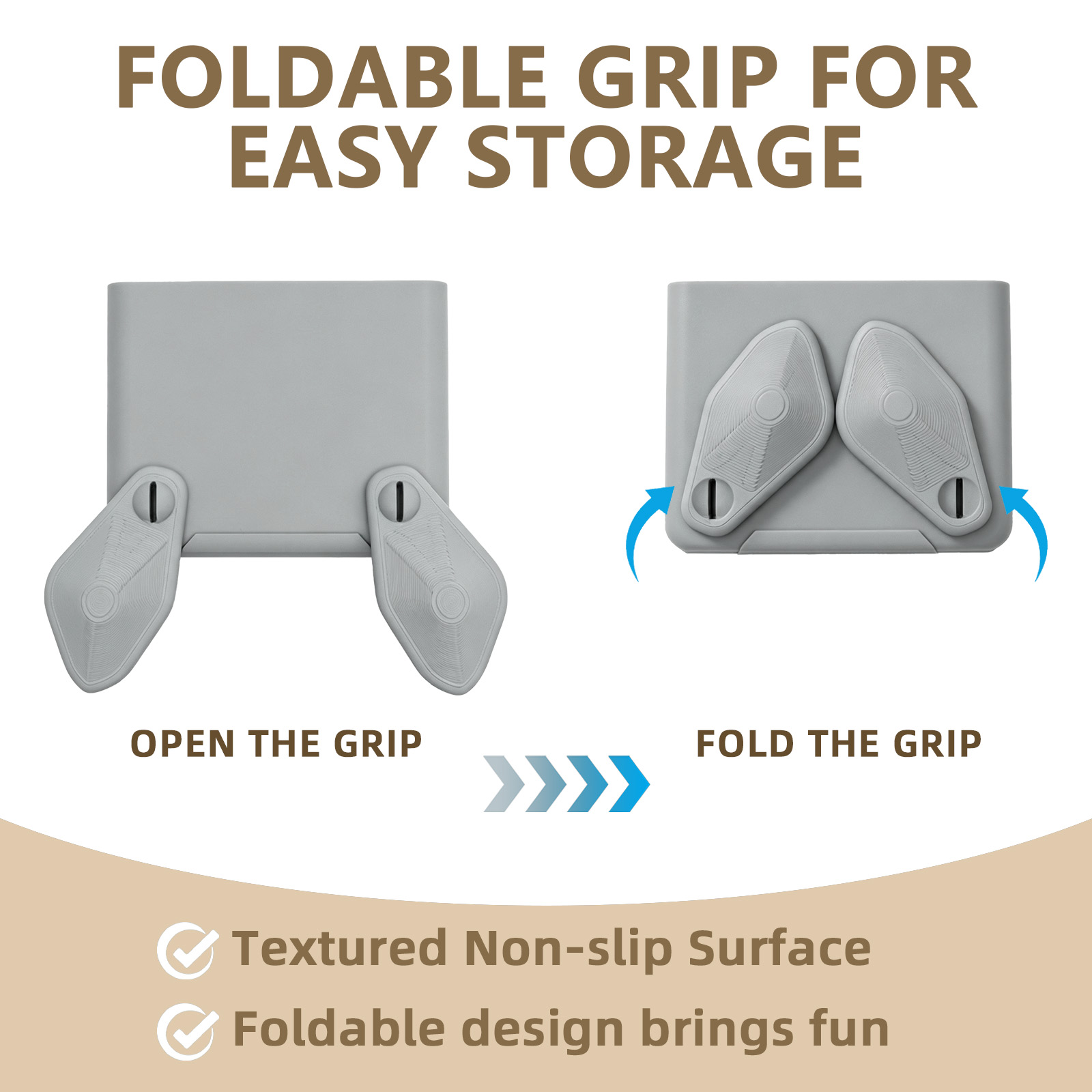 Collapsible Grip Mount for TRI - Gaming Console Handheld Retro review and price