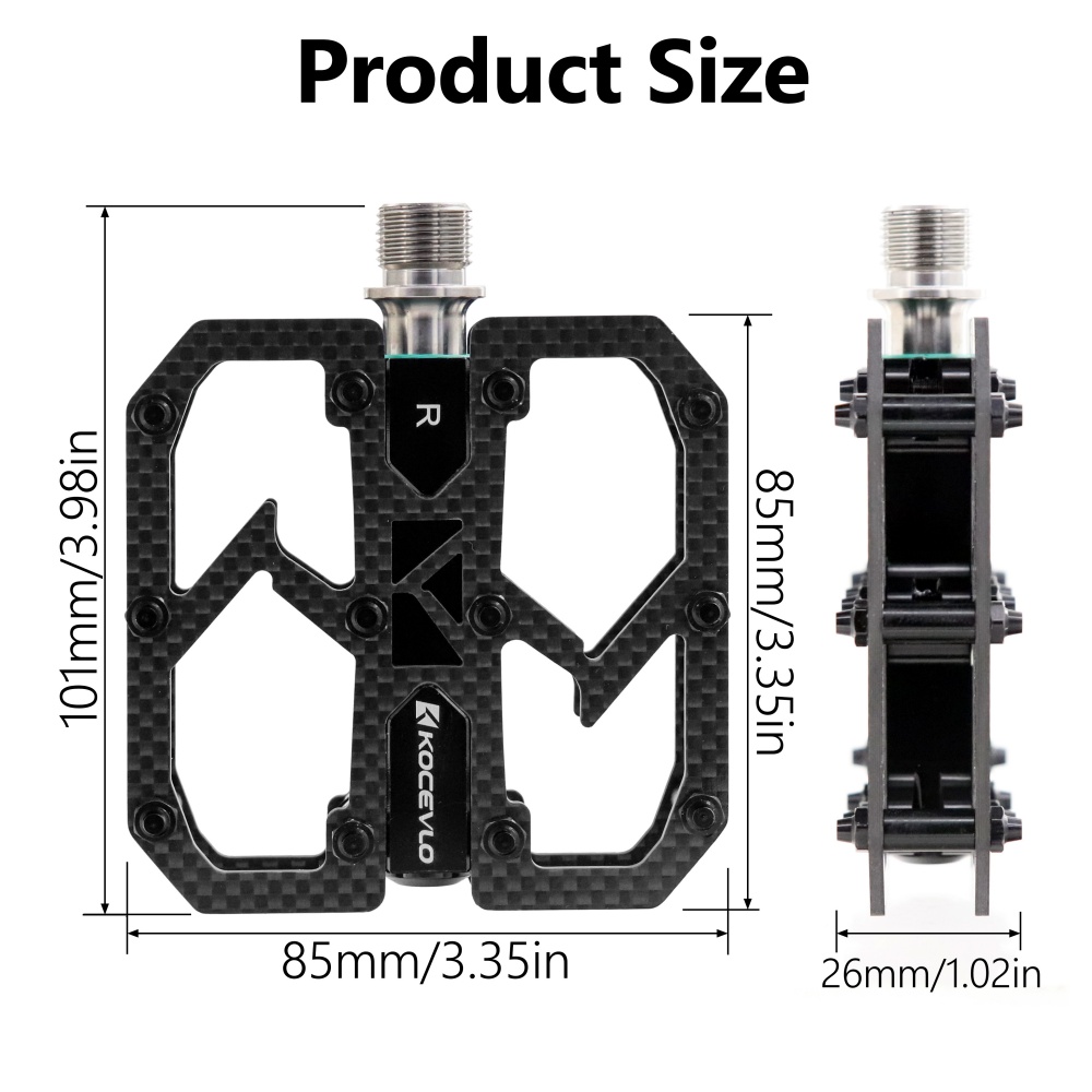 KOCEVLO Carbon Fiber Pedal Ult - Racing Pedal Set review and price