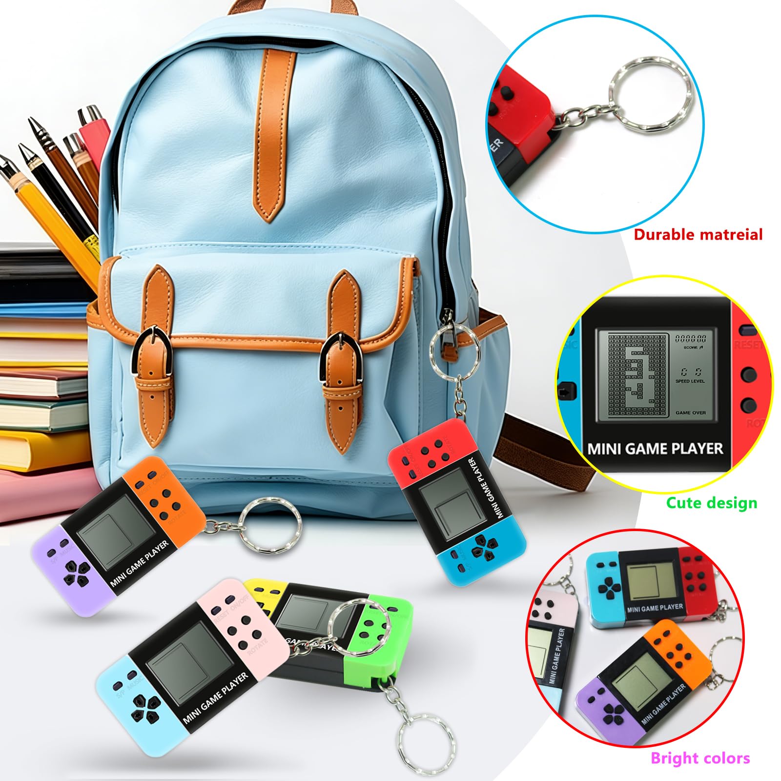 10-120pcs Kids Mini Handheld G - Gaming Console Keychain review and price